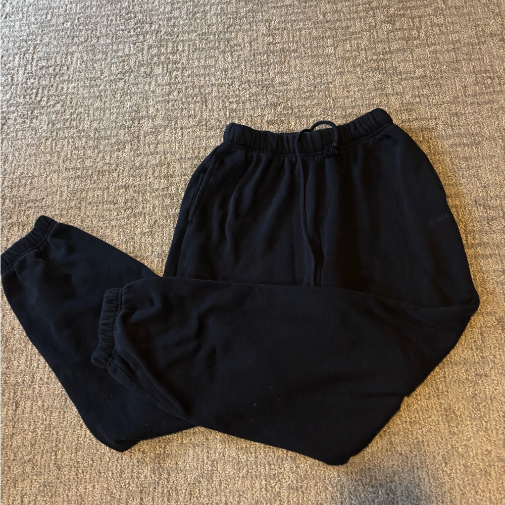 Garage Black Fleece Joggers